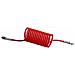 Tubo Spiralato Rosso Con Raccordi M16x1,5mm - M16x1,5mm - Foto miniatura 1