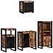 Set di mobili per il bagno 4 pcs Legno massello riciclato - Foto miniatura 3