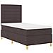 Letto a molle con materasso Marrone Scuro 80 x 200 cm Tessuto - Foto miniatura 6