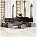 Set Divano da Giardino 9 pcs Grigio 319 x 209 x 85 cm - Foto miniatura 2