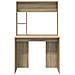 Scrivania rovere sonoma 91 x 50 x 149 cm Legno multistrato - Foto miniatura 4