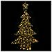 Albero di Natale con 120 LED Bianco caldo 120 cm Rattan - Foto miniatura 2
