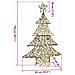 Albero di Natale con 120 LED Bianco caldo 120 cm Rattan - Foto miniatura 8
