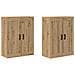 Mobile a muro 2 pcs Rovere artigianale 69,5 x 34 x 90 cm - Foto miniatura 1
