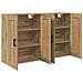 Mobile a muro 2 pcs Rovere artigianale 69,5 x 34 x 90 cm - Foto miniatura 6