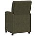 Sedie da Pranzo con Ruote 2 pcs Verde militare 57 x 67 x 95 cm - Foto miniatura 6