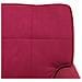 Chaise Lounge con cuscino Rosso Vino 91 x 157 x 91 cm Velluto - Foto miniatura 9
