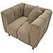 Poltrona Alma Con Cuscino In Tessuto Grigio E Gambe Oro 97x81x71 Cm - Foto miniatura 4