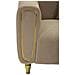 Poltrona Alma Con Cuscino In Tessuto Grigio E Gambe Oro 97x81x71 Cm - Foto miniatura 5