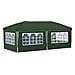 Tenda per feste a pop-up 575 x 288 x 245 cm Verde - Foto miniatura 8