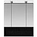 Mobiletto per specchio da bagno Rovere Nero 60 x 14.5 x 70 cm - Foto miniatura 6
