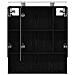 Mobiletto per specchio da bagno Rovere Nero 60 x 14.5 x 70 cm - Foto miniatura 7