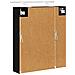 Mobiletto per specchio da bagno Rovere Nero 60 x 14.5 x 70 cm - Foto miniatura 9