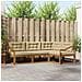 Set di divani da esterno con cuscino 4 pcs Naturale e Beige - Foto miniatura 2