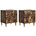 Armadio da Notte 2 pcs Rovere Fumo 43 x 34,5 x 48 cm - Foto miniatura 1