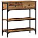 Tavolo consolle con cassetto Legno vecchio 72.5 x 25 x 75 cm - Foto miniatura 1
