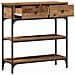 Tavolo consolle con cassetto Legno vecchio 72.5 x 25 x 75 cm - Foto miniatura 5