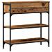 Tavolo consolle con cassetto Legno vecchio 72.5 x 25 x 75 cm - Foto miniatura 8