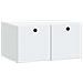 Mobile Porta TV da Muro 59,5 x 41 x 30 cm Bianco - Foto miniatura 1