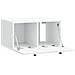 Mobile Porta TV da Muro 59,5 x 41 x 30 cm Bianco - Foto miniatura 5