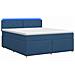 Letto box spring con materasso Blu 180 x 200 cm Tessuto - Foto miniatura 1