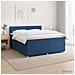 Letto box spring con materasso Blu 180 x 200 cm Tessuto - Foto miniatura 2