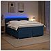 Letto box spring con materasso Blu 180 x 200 cm Tessuto - Foto miniatura 4