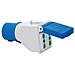 Adattatore da spina Protezione IP44 Presa 2x2P piu' T16A - Foto miniatura 7
