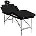 Lettino Pieghevole Da Massaggio Nero 4 Zone Con Telaio Alluminio - Foto miniatura 1