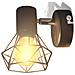 Set 2 Applique con Rete in Stile Industriale Nero Lampadina LED - Foto miniatura 8