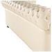 Divano Vintage A 3 Posti In Pelle Beige Chesterfield - Foto miniatura 31
