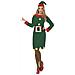 Costume Elfo Natale Donna - Taglia: L - Foto miniatura 1