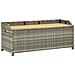 Panca Da Giardino Con Vano Portaoggetti 120cm Polyrattan Grigio - Foto miniatura 1