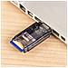 00124194 Lettore di Schede di Memoria SD / microSD Interfaccia USB 3.0 - Antracite - Foto miniatura 3