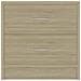 Comodini Rovere Sonoma 2 pz 40x30x40 cm in Legno Multistrato - Foto miniatura 5