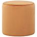 Pouf In Velluto Arancione Lovett - Foto miniatura 1