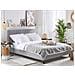 Letto Matrimoniale King Size Grigio Chiaro 180 X 200 Cm Poitiers - Foto miniatura 12