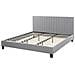 Letto Matrimoniale King Size Grigio Chiaro 180 X 200 Cm Poitiers - Foto miniatura 8