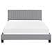 Letto Matrimoniale King Size Grigio Chiaro 180 X 200 Cm Poitiers - Foto miniatura 7