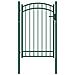 Cancello Per Recinzione Ad Arco In Acciaio 100x150 Cm Verde - Foto miniatura 1