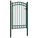 Cancello Per Recinzione Ad Arco In Acciaio 100x150 Cm Verde - Foto miniatura 2