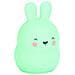 Luce Notturna Coniglio Junior 11 X 7 Cm Silicone Verde Menta - Foto miniatura 1