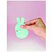 Luce Notturna Coniglio Junior 11 X 7 Cm Silicone Verde Menta - Foto miniatura 2