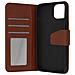 Custodia Vera Pelle Per Iphone 13 Portacarte E Supporto Video Marrone - Foto miniatura 1