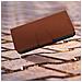 Custodia Vera Pelle Per Iphone 13 Portacarte E Supporto Video Marrone - Foto miniatura 5
