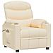 Poltrona Massaggiante Elettrica Crema in Tessuto - Foto miniatura 2