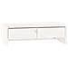 Supporto Per Monitor Bianco 50x27x15 Cm Legno Massello Di Pino - Foto miniatura 2