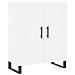 Credenza Bianca 69,5x34x90 Cm In Legno Multistrato - Foto miniatura 2