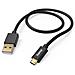 Fabric Cavo Usb 1,5 M Usb 2.0 Usb A Micro-usb B Nero - Foto miniatura 1