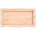 Ripiano a Parete 60x30x (2-4) cm Massello Rovere Non Trattato - Foto miniatura 3